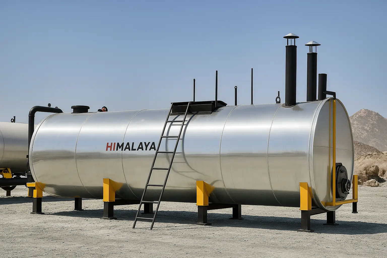 Bitumen storage tanks