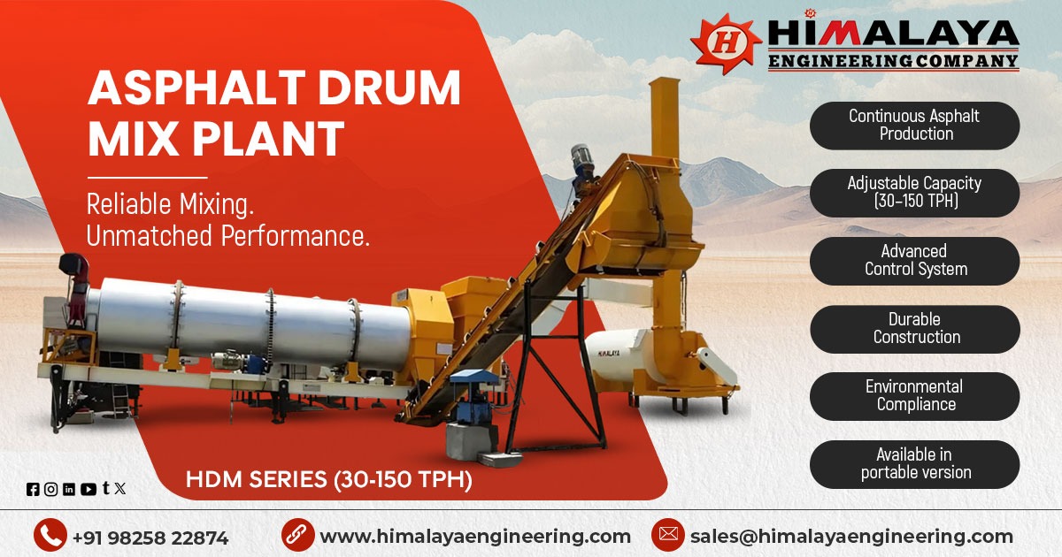 Asphalt Drum Mix Plant with HDM Series in Uttar Pradesh