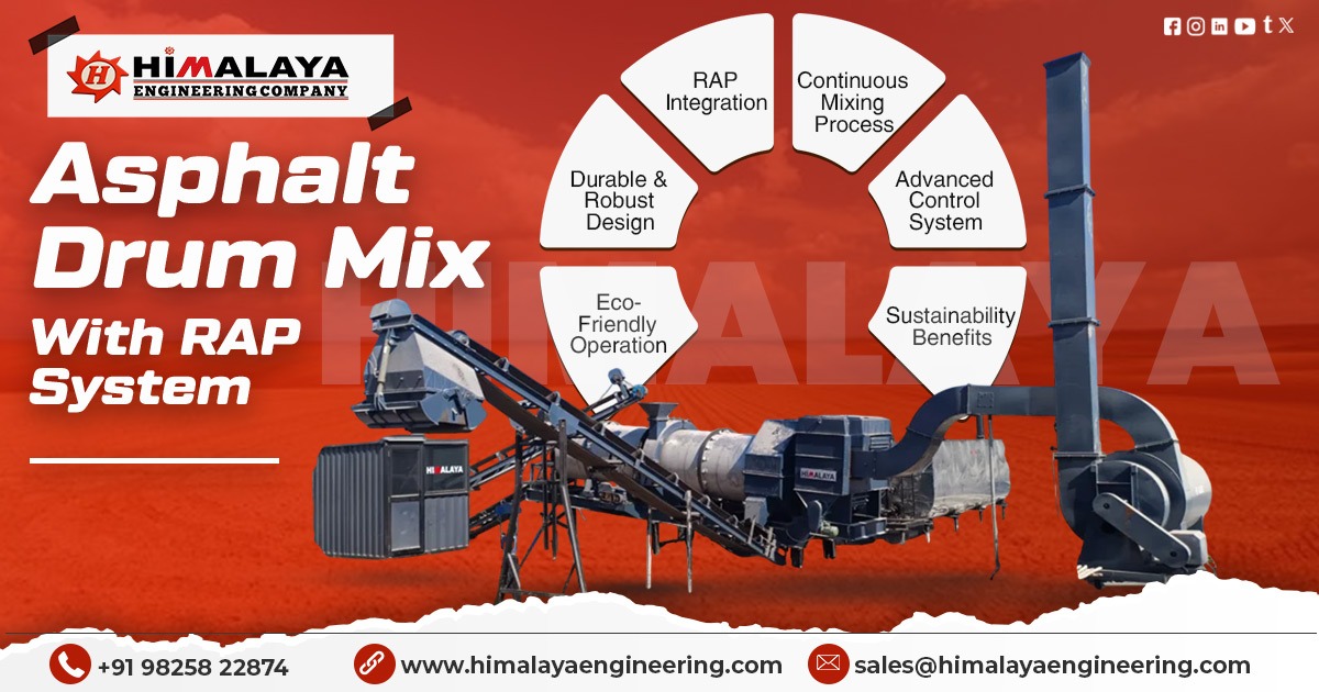 ⁠Asphalt Drum Mix with RAP system in Uttar Pradesh