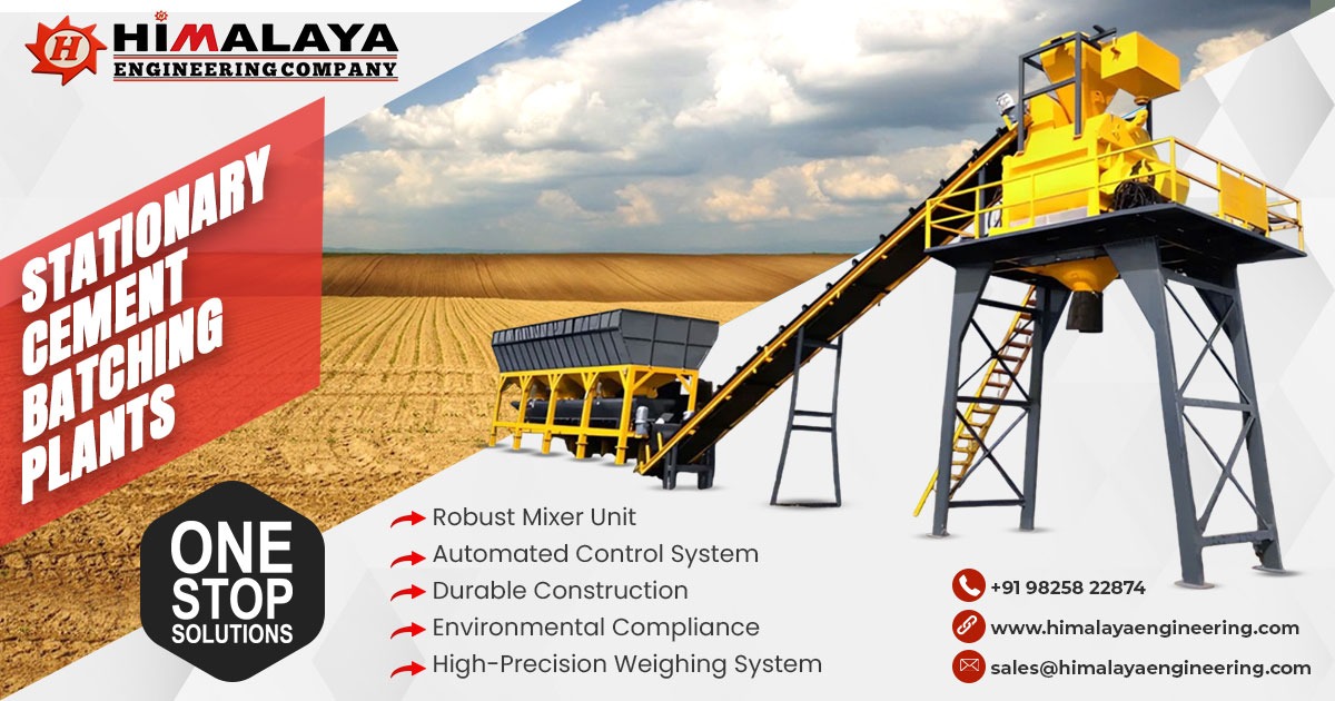 Stationary Cement Batching Plant in Gujarat