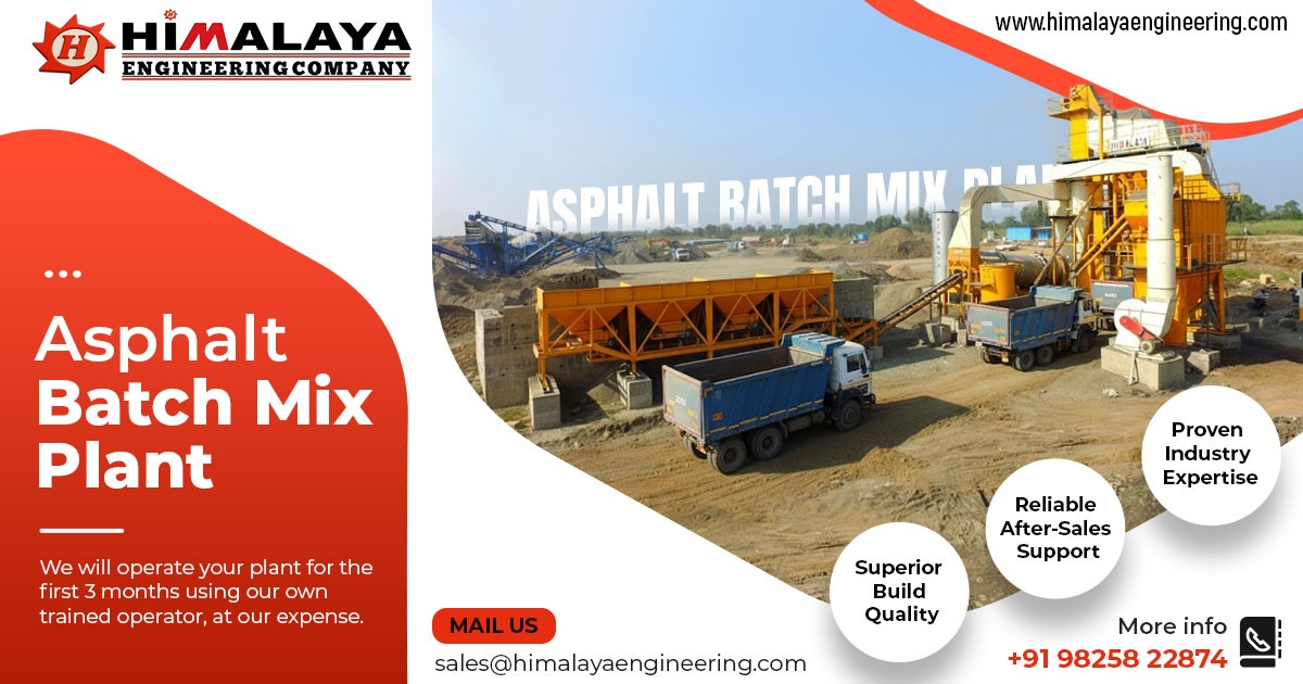 HBM Series Asphalt Batch Mix Plant in Madhya Pradesh