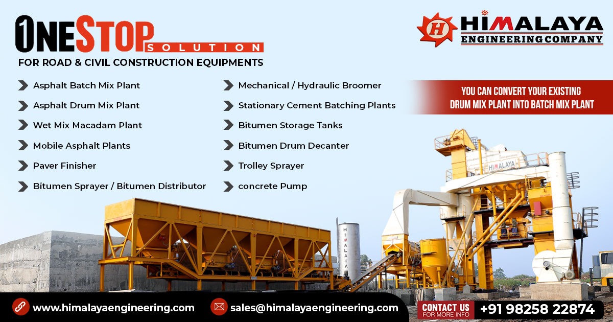One Stop Solution for Road and Civil Construction Equipments in Maharashtra