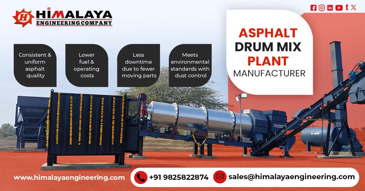 Asphalt Drum Mix Plant Manufacturer