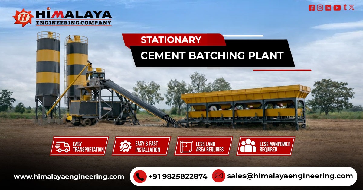 Stationary Cement Batching Plant in Punjab