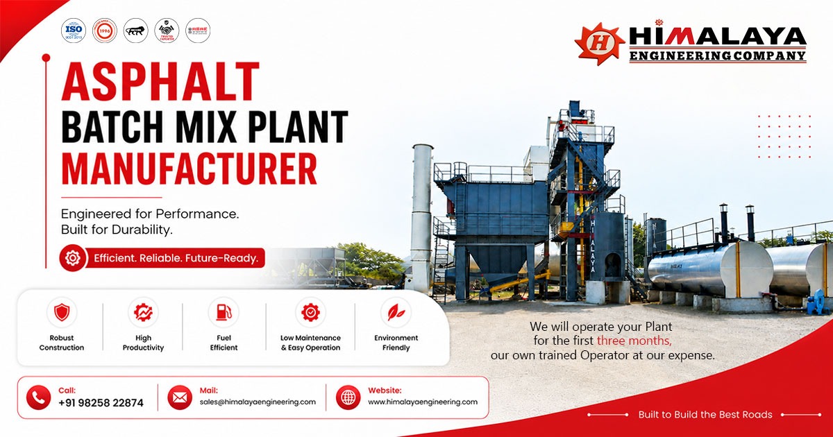 Asphalt Batch Mix Plant Manufacturer