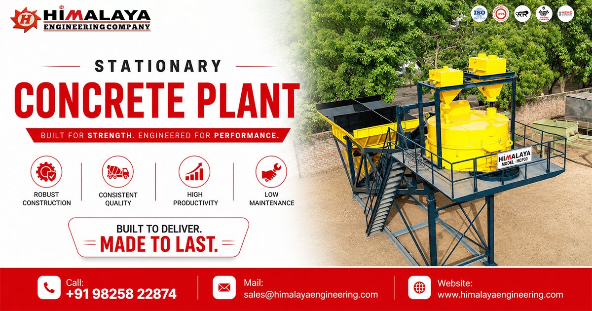 Stationary Concrete Plant in Madhya Pradesh