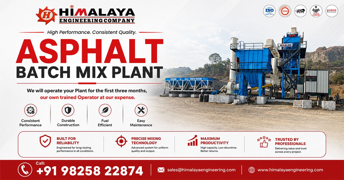 Asphalt Batch Mix Plant in Andra Pradesh