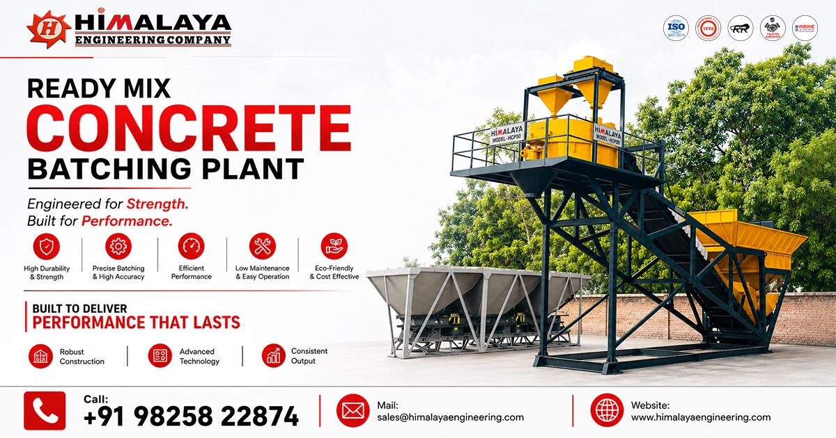 Ready Mix Concrete Batching Plant in Uttar Pradesh