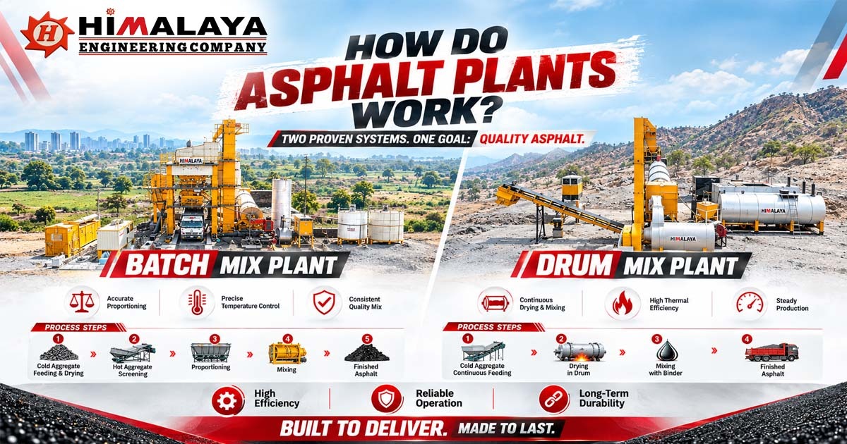 How Does Asphalt Plant Work?