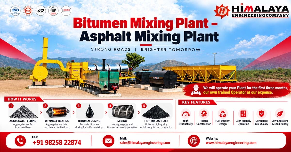 Manufacturer of Bitumen Mixing Plant